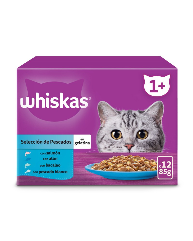 Whiskas Multipack Pescado Alimento Húmedo para Gatos