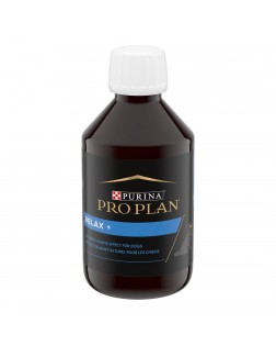 Bote donde van las dosis del ProPlan suplemento perro Relax 250 ml