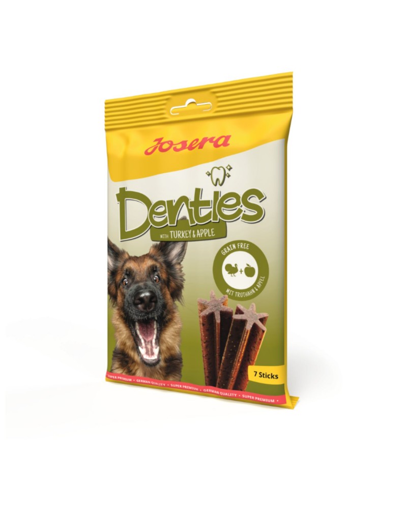 Josera snack perro Denties pavo y manzana 180 gr