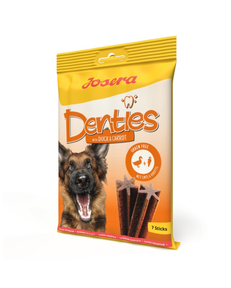 Josera snack perro Denties Pato y Zanahoria 180 gr